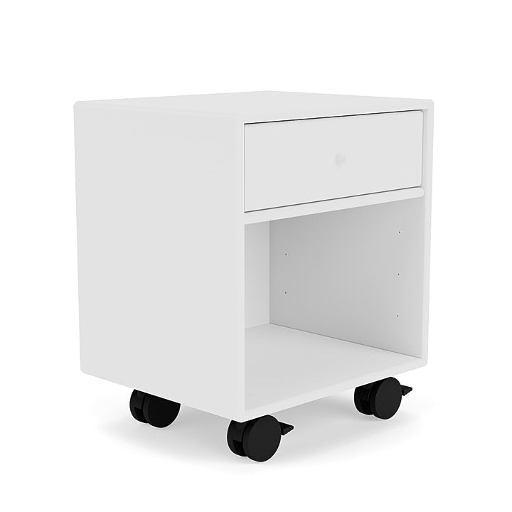 Montana Dream Nightstand med hjul, New White