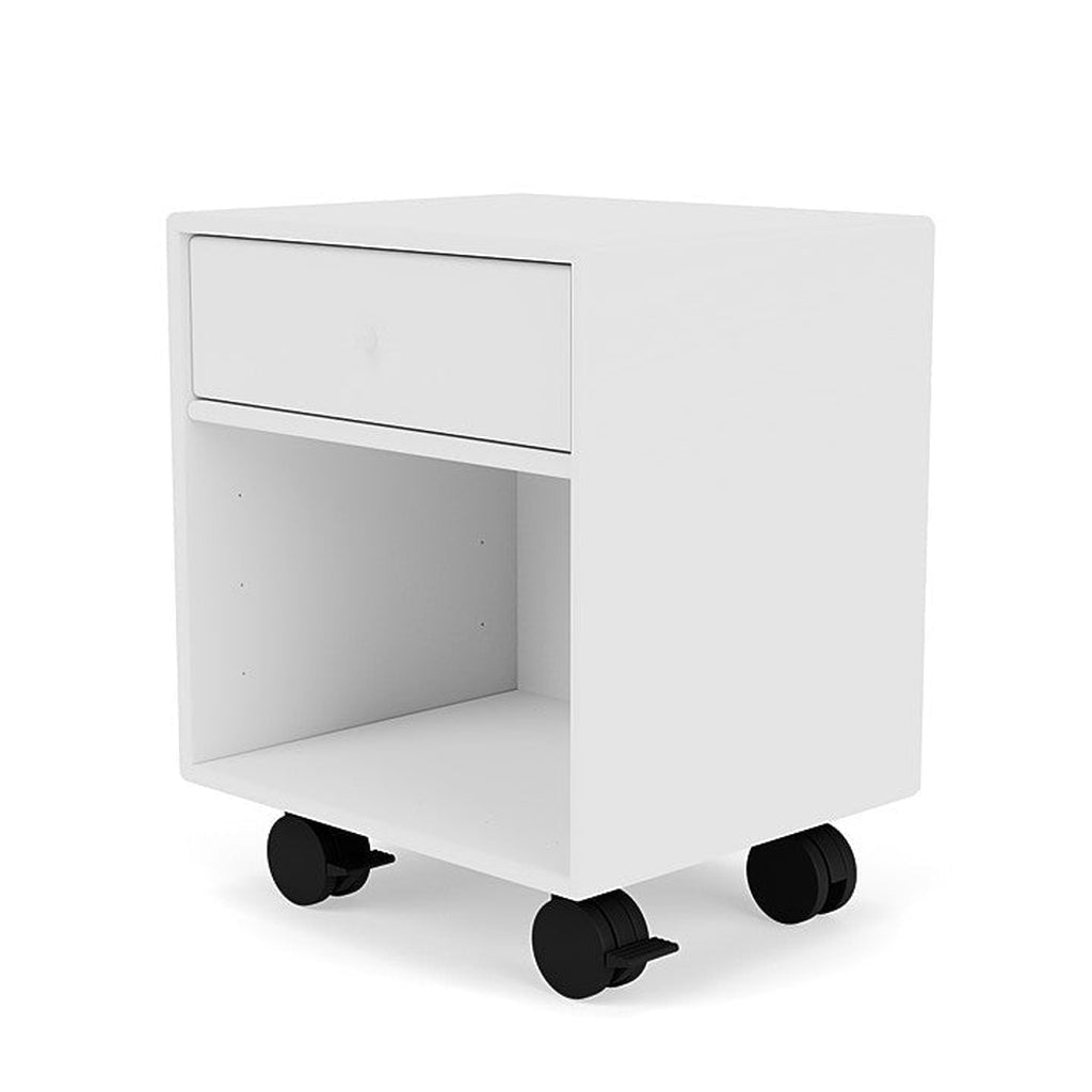 Montana Dream Nightstand med hjul, New White