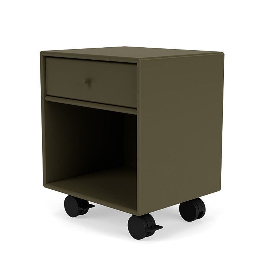 Montana Dream Nightstand with Castors, Oregano Green