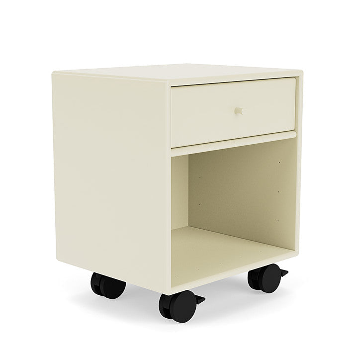 Montana Dream Nightstand med hjul, vaniljvit