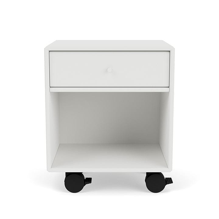 Montana Dream Nightstand með Castors, White