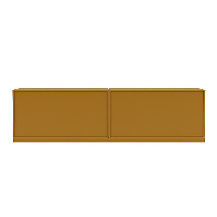 Sideboard della linea Montana con plinto da 3 cm, giallo ambra