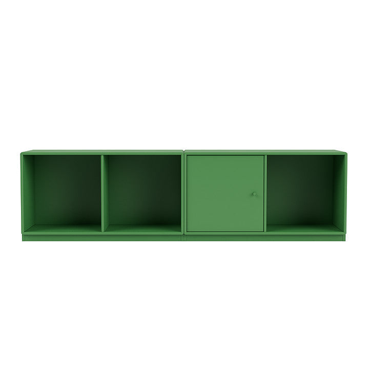 Sideboard della linea Montana con plinto da 3 cm, verde prezzemolo