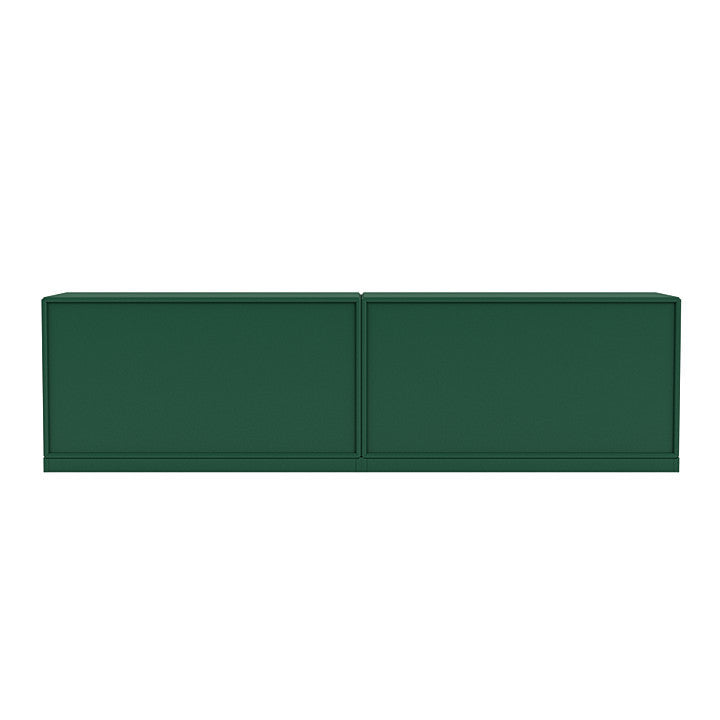 Sideboard della linea Montana con plinto da 3 cm, verde pino
