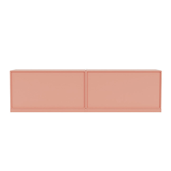 Sideboard della linea Montana con plinto da 3 cm, rosso rabarbaro