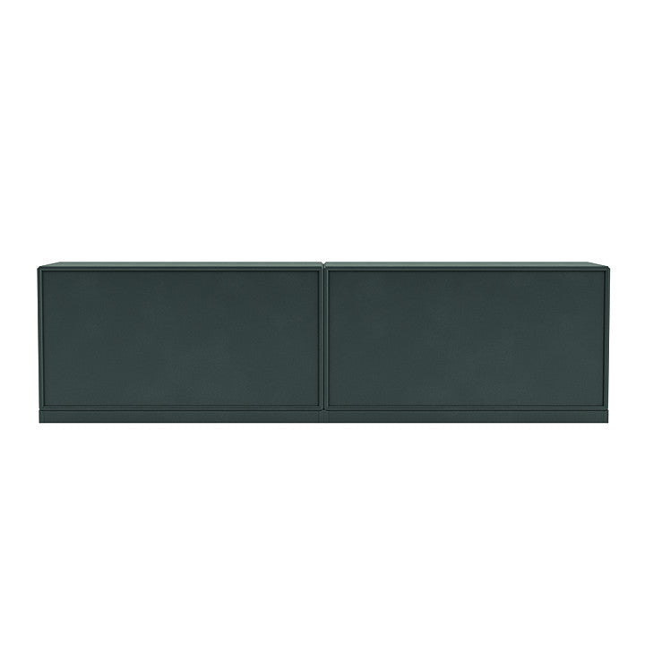 Sideboard della linea Montana con plinto da 3 cm, giada nera