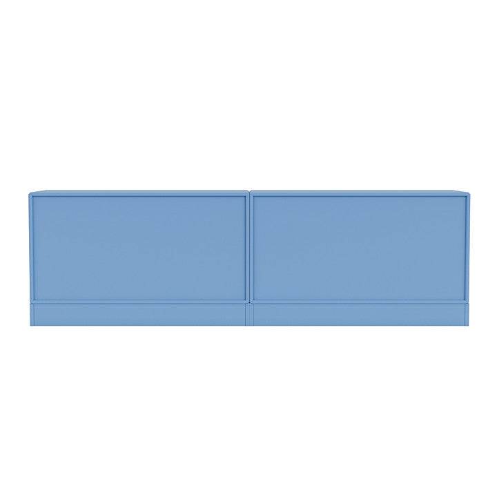Sideboard della linea Montana con plinto da 7 cm, azzurro blu
