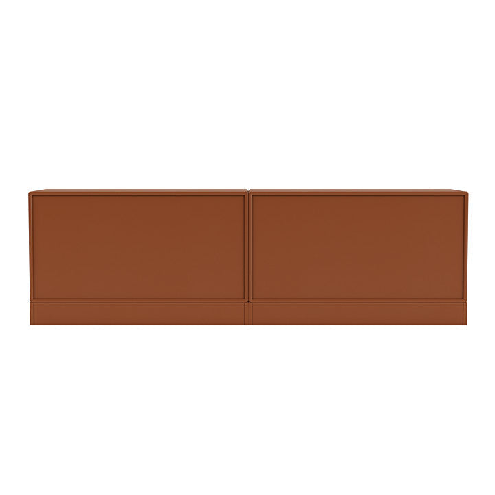 Sideboard della linea Montana con plinto da 7 cm, marrone nocciola