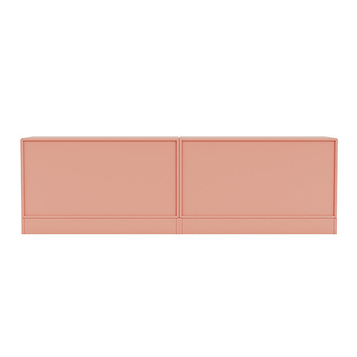 Montana Line Buffet avec socle de 7 cm, rhubarbe rouge