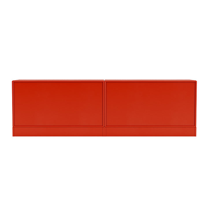 Montana Line Sideboard mit 7 cm Sockel, Hagebutte rot