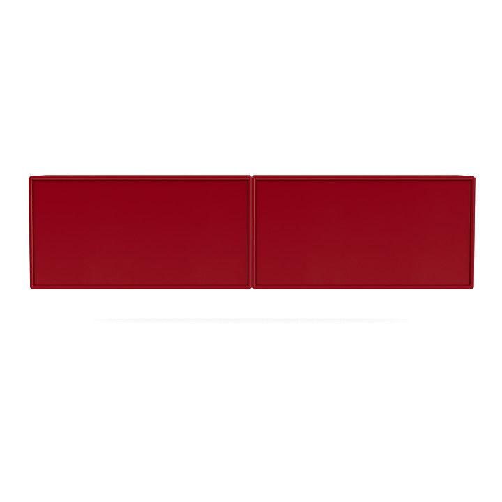 Sideboard della linea del Montana con binario di sospensione, rosso barbabietola