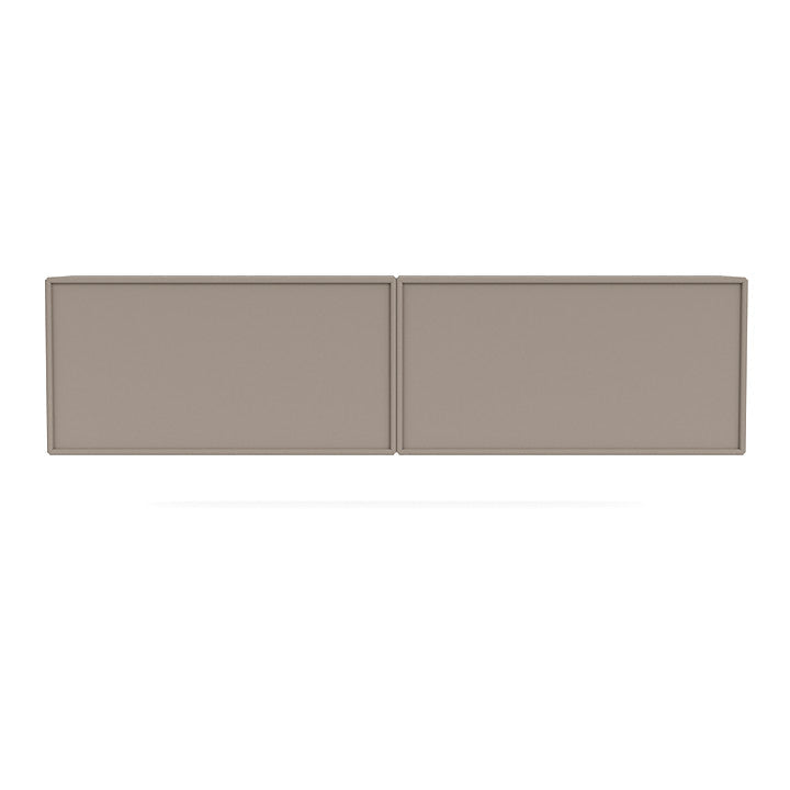 Sideboard della linea Montana con binario di sospensione, grigio tartufo