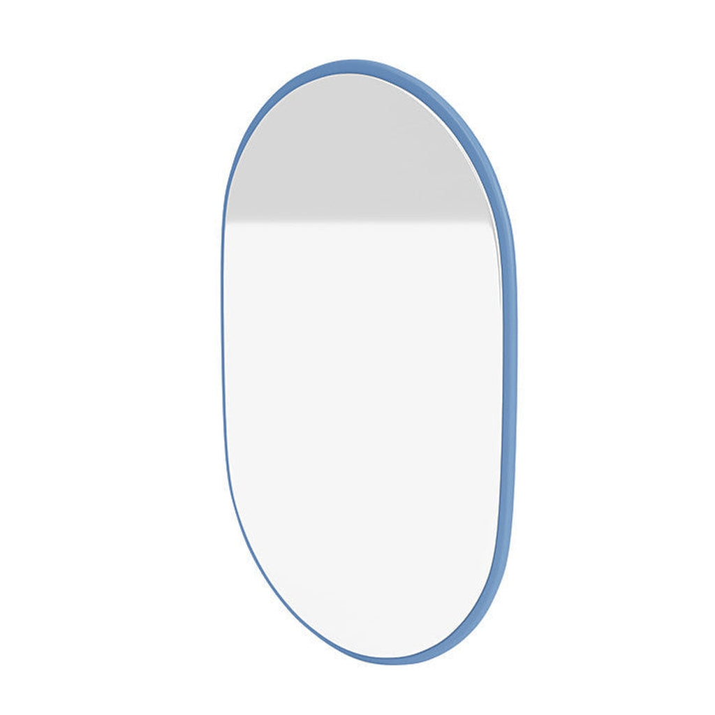 Montana ser ovalt spejl ud med ophængsskinne, azurblå