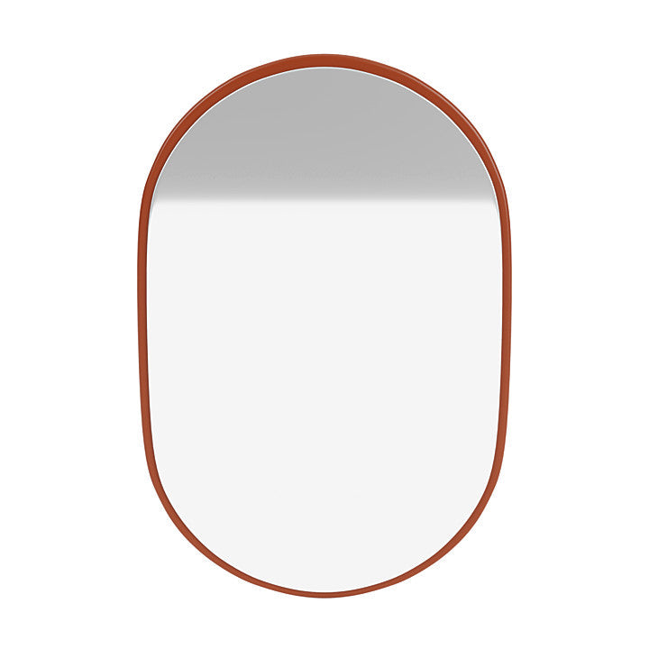 Montana Look Oval Mirror, Hokkaido Brown