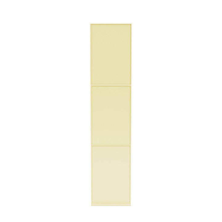 Bibliothèque élevée du Montana Loom avec socle de 3 cm, jaune de camomille