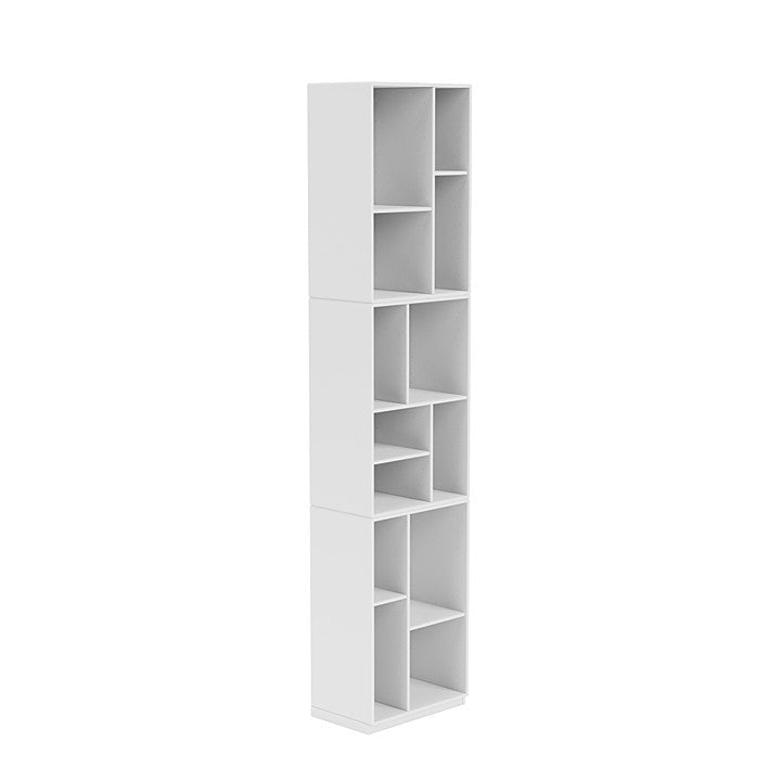 Montana Loom High Bookcase med 3 cm sokkel, snøhvit