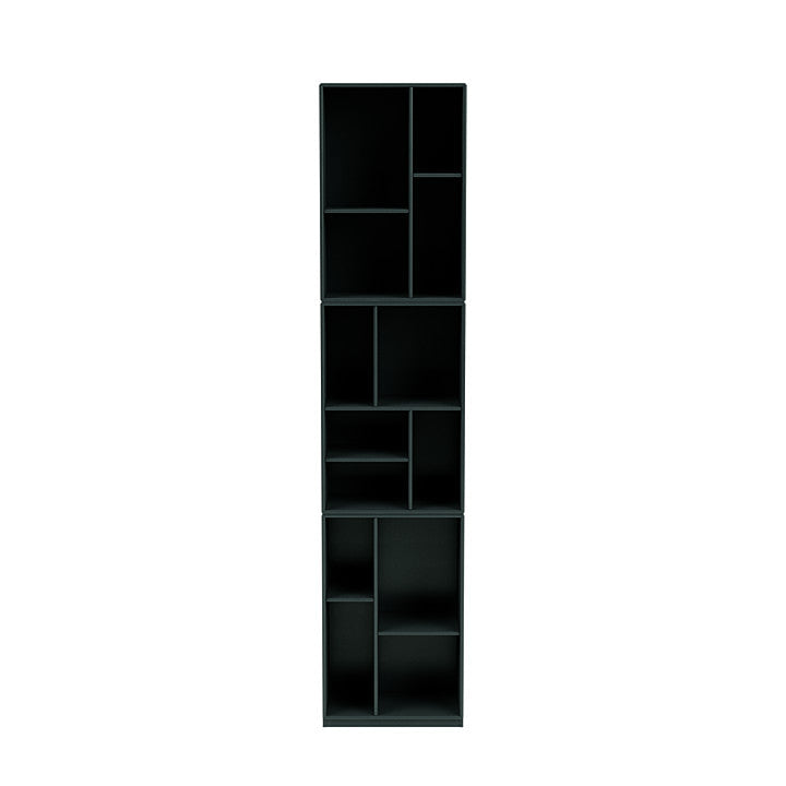 Montana Loom High -Bücherregal mit 3 cm Sockel, schwarzer Jade