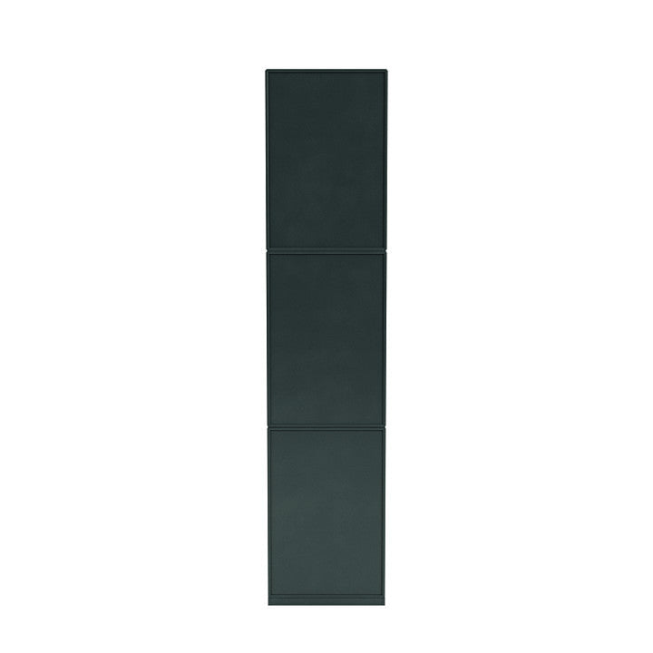 Bibliothèque haute du Montana Loom avec socle de 3 cm, Jade noire