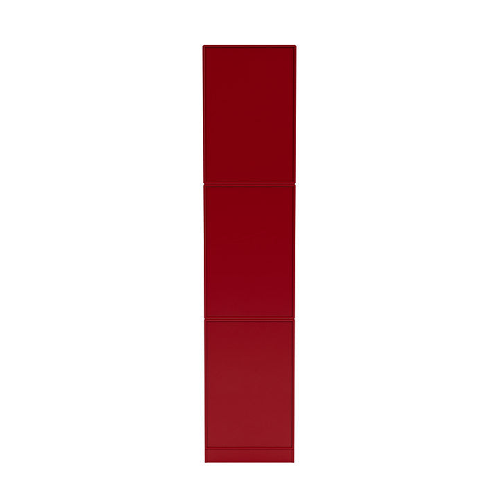 Montana Loom High Bookcase med 7 cm sockel, rödbetor röd