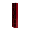 Montana Loom High Bookcase With 7 Cm Plinth Beetroot Red