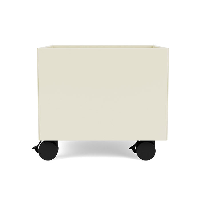 Mintana Mini Play Box on Castors, Vanilla White