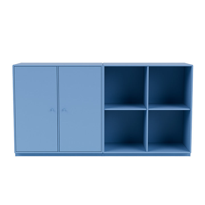 Montana paar klassiek dressoir met 3 cm plint, azure blauw