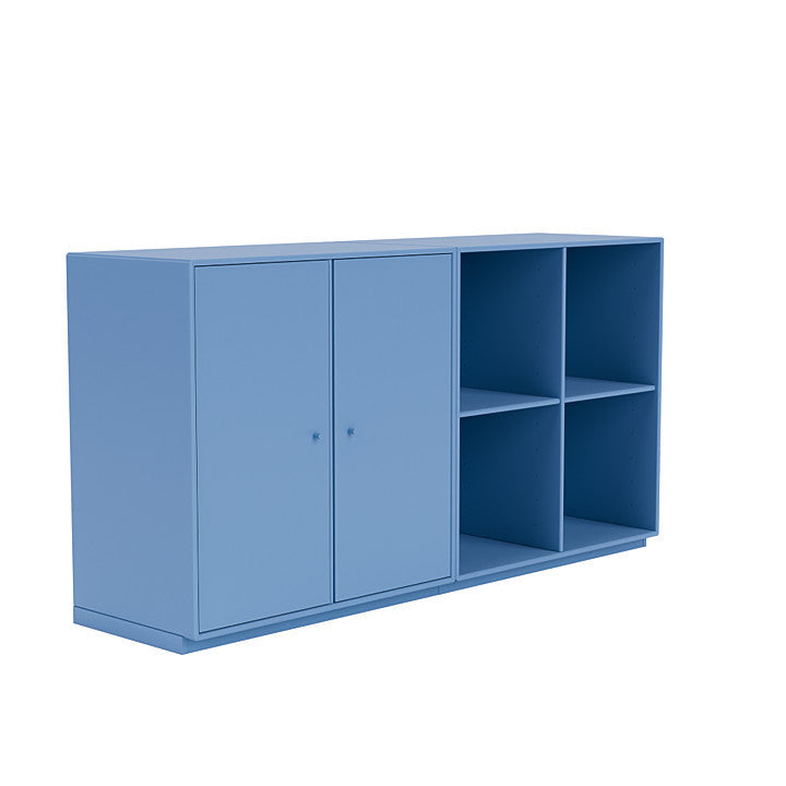 Paire de Montana Buffle classique avec socle de 3 cm, bleu azur