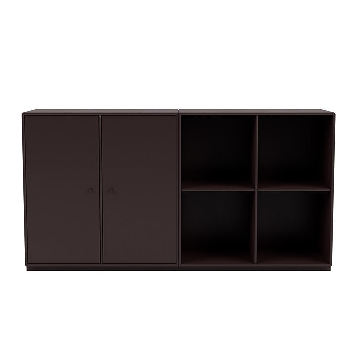 Montana paar klassiek dressoir met 3 cm plint, balsamico bruin