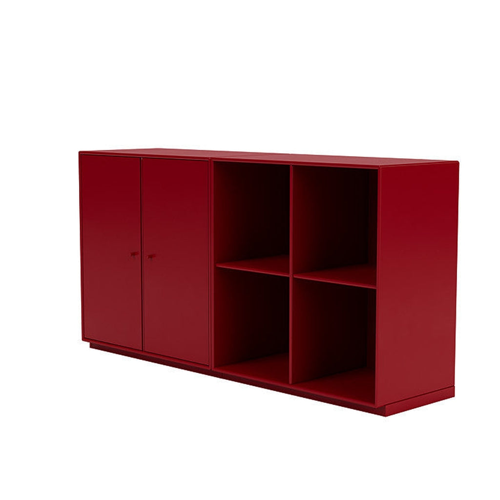 Montana paar klassiek dressoir met 3 cm plint, bieten rood