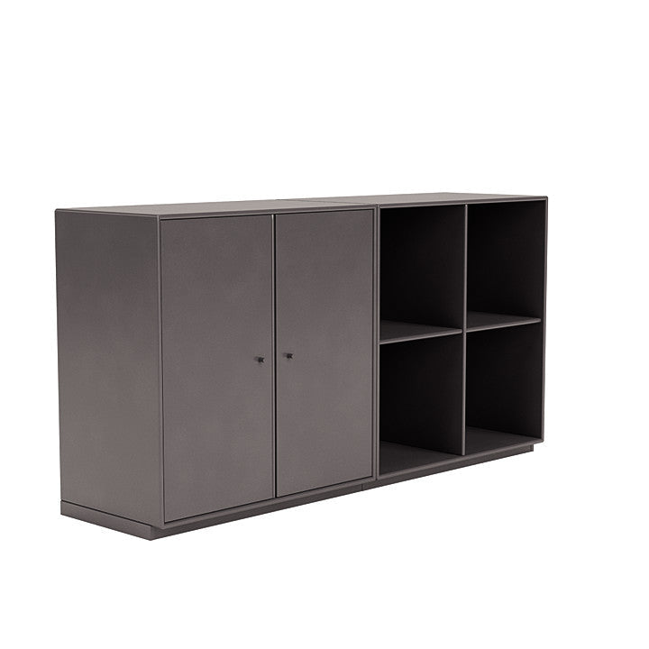 Coppia Montana Classic Sideboard con plinto da 3 cm, marrone caffè