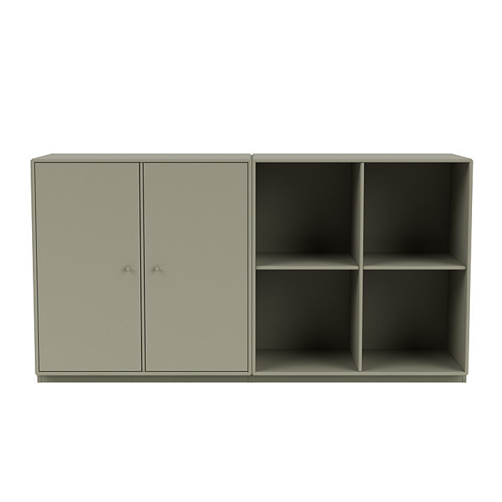 Montana paar klassiek dressoir met 3 cm plint, venkelgroen