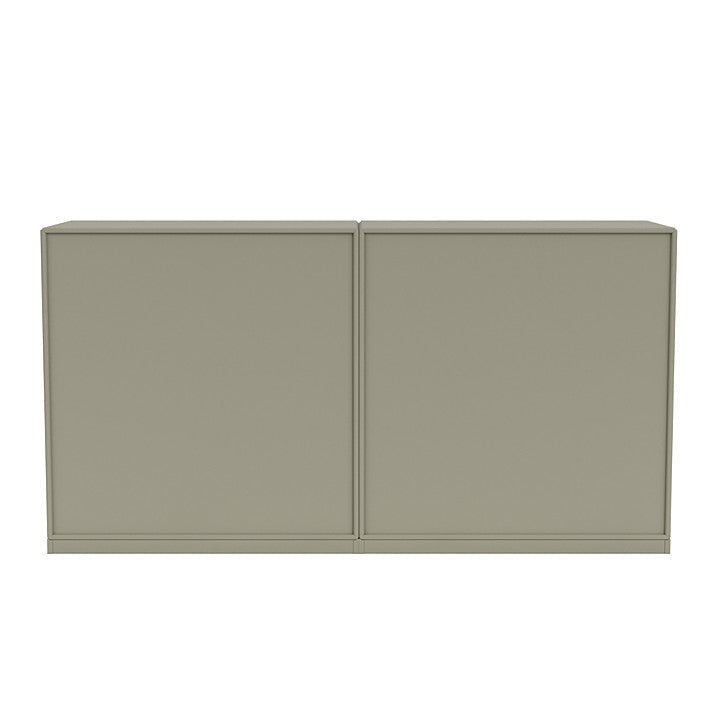 Coppia Montana Classic Classic Sideboard con plinto da 3 cm, verde finocchio