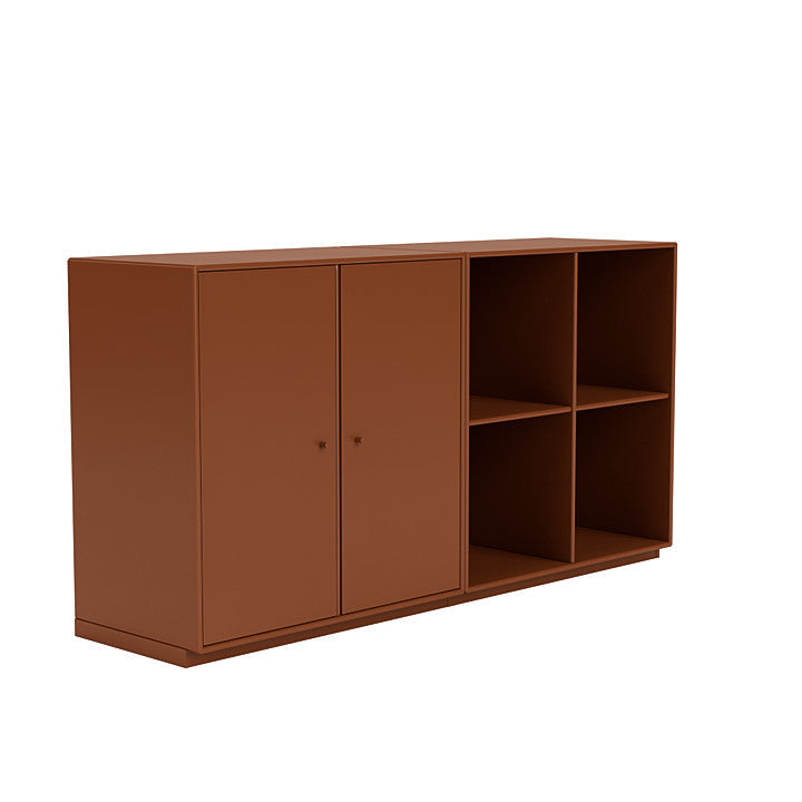 Montana paar klassiek dressoir met 3 cm plint, hazelnootbruin