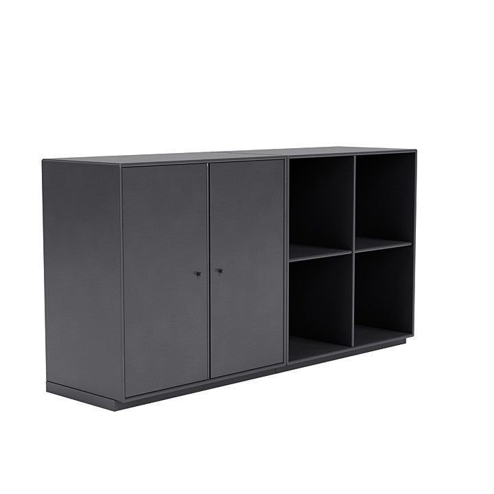 Montana paar klassiek dressoir met 3 cm plint, carbon zwart