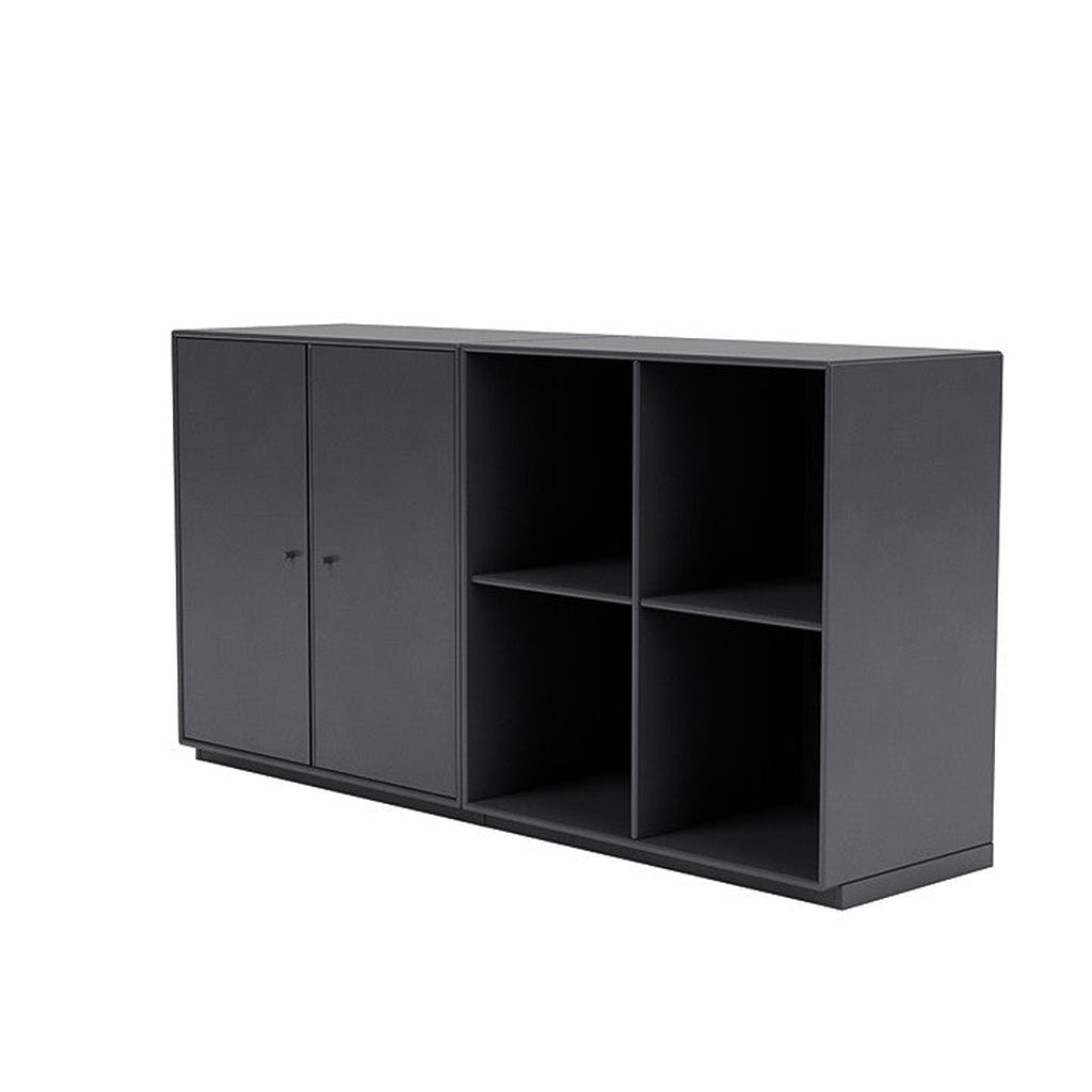 Montana paar klassiek dressoir met 3 cm plint, carbon zwart