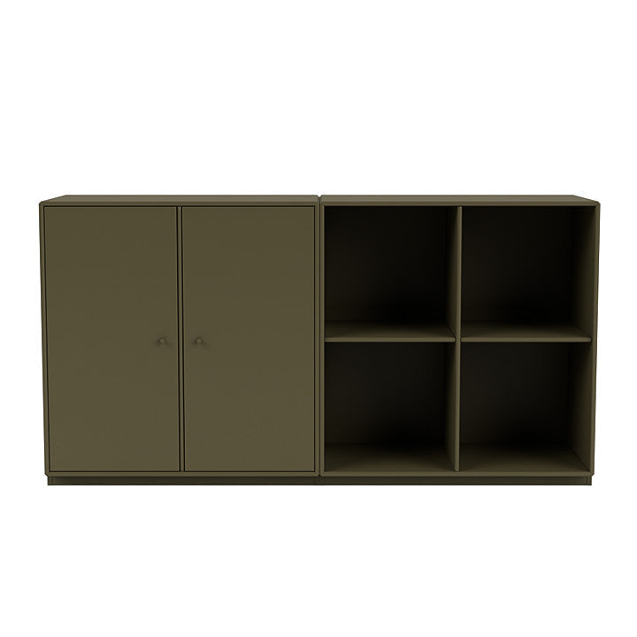 Coppia Montana Classic Sideboard con plinto da 3 cm, Origano Green