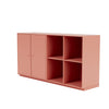 Coppia Montana Classic Sideboard con plinto da 3 cm, rosso rabarbaro