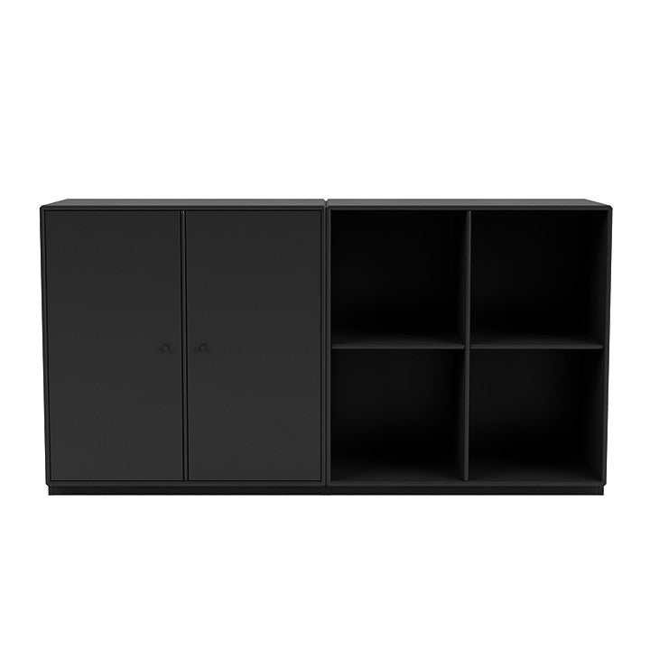 Coppia Montana Classic Sideboard con plinto da 3 cm, nero