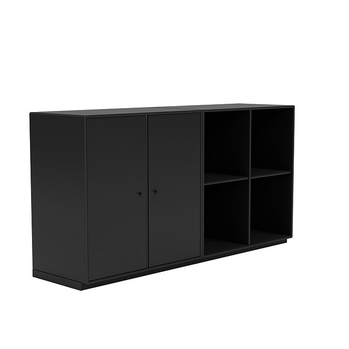 Montana Paar klassisches Sideboard mit 3 cm Sockel, schwarz