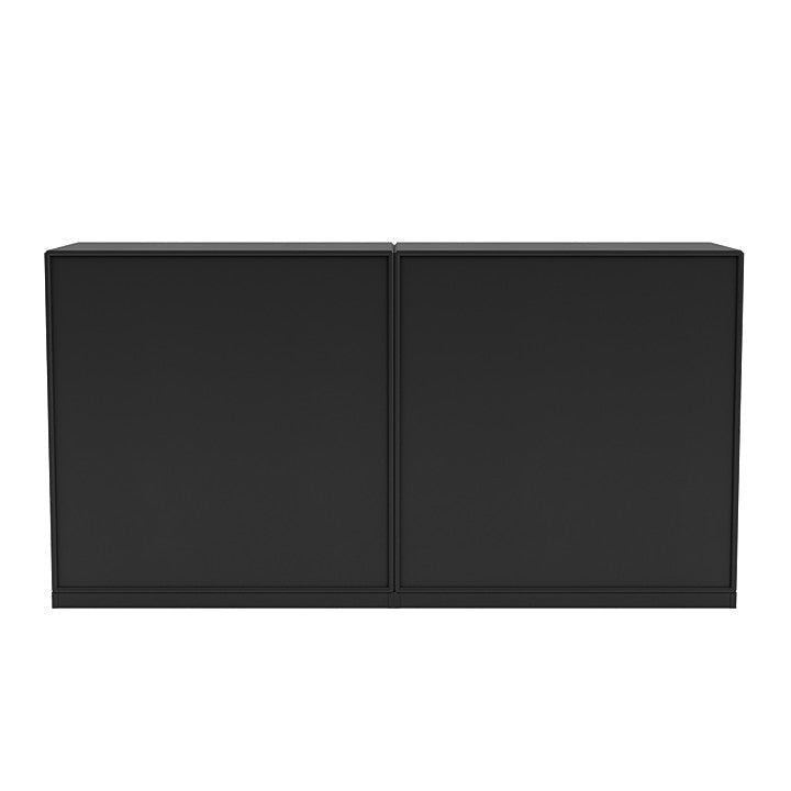 Coppia Montana Classic Sideboard con plinto da 3 cm, nero