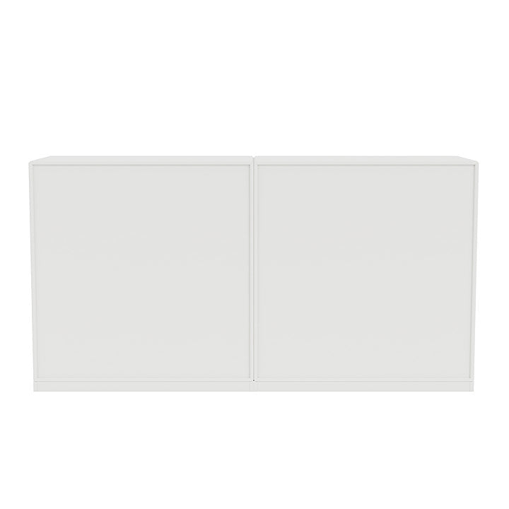 Paire du Montana Boucheron classique avec socle de 3 cm, blanc