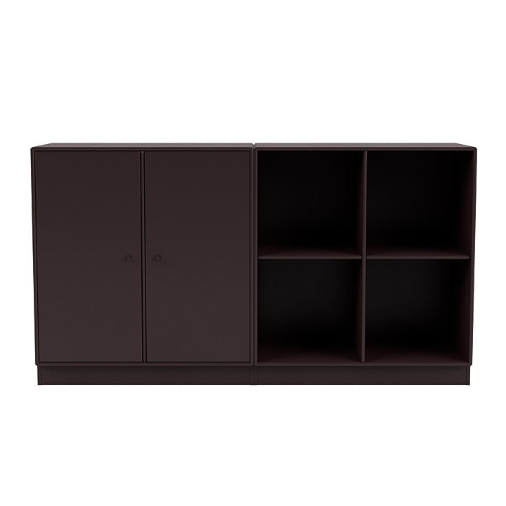 Montana paar klassiek dressoir met 7 cm plint, balsamisch bruin