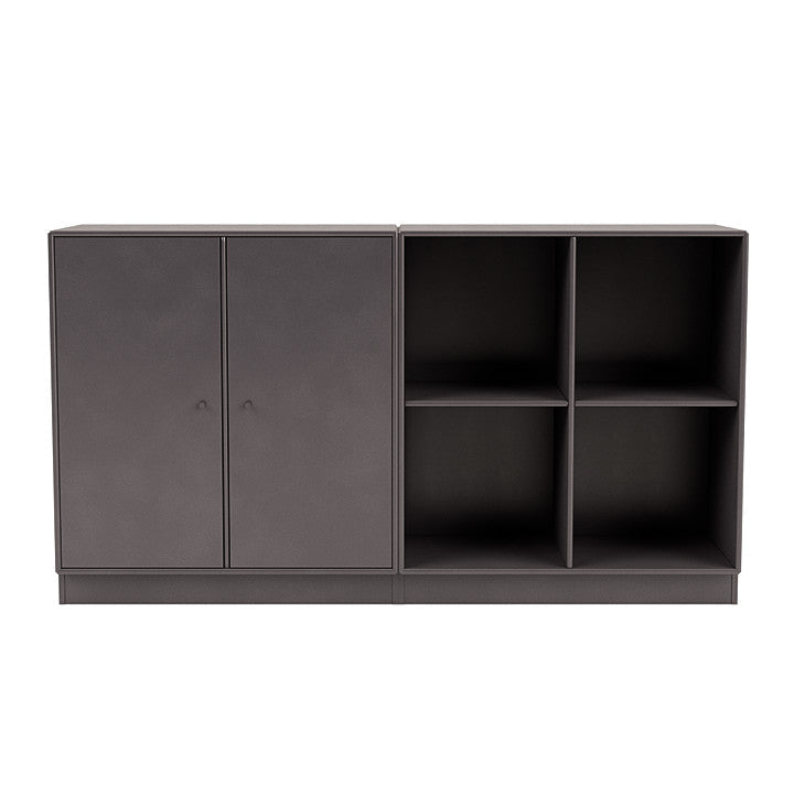 Coppia Montana Classic Sideboard con plinto da 7 cm, marrone caffè