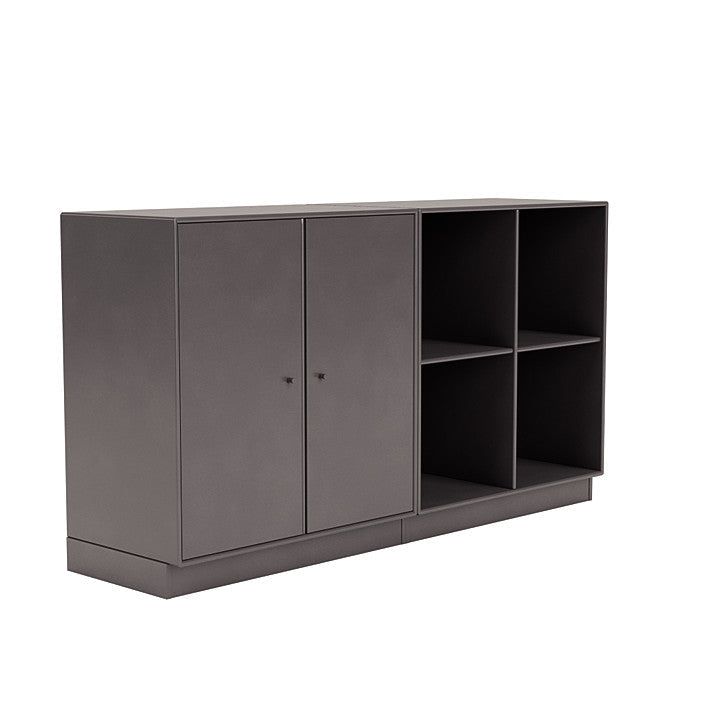 Montana paar klassiek dressoir met 7 cm plint, koffiebruin