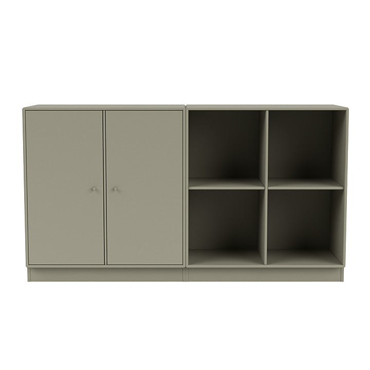 Montana paar klassiek dressoir met 7 cm plint, venkelgroen