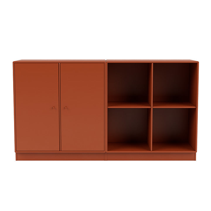 Paire de Montana Buffle classique avec socle de 7 cm, Hokkaido Brown