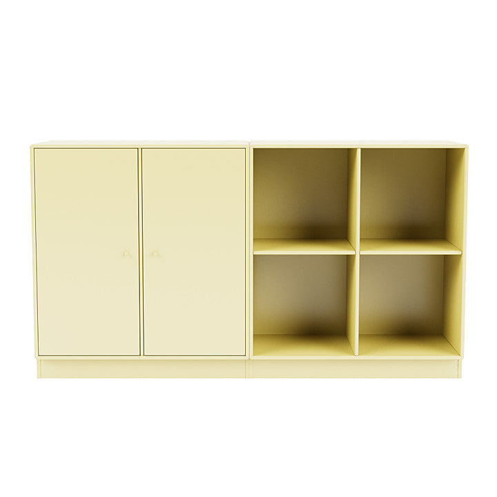 Coppia Montana Classic Sideboard con plinto da 7 cm, giallo camomilla