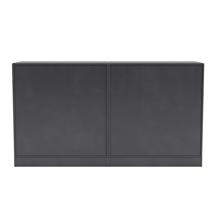 Coppia Montana Classic Sideboard con 7 cm Plinth, Black Carbon