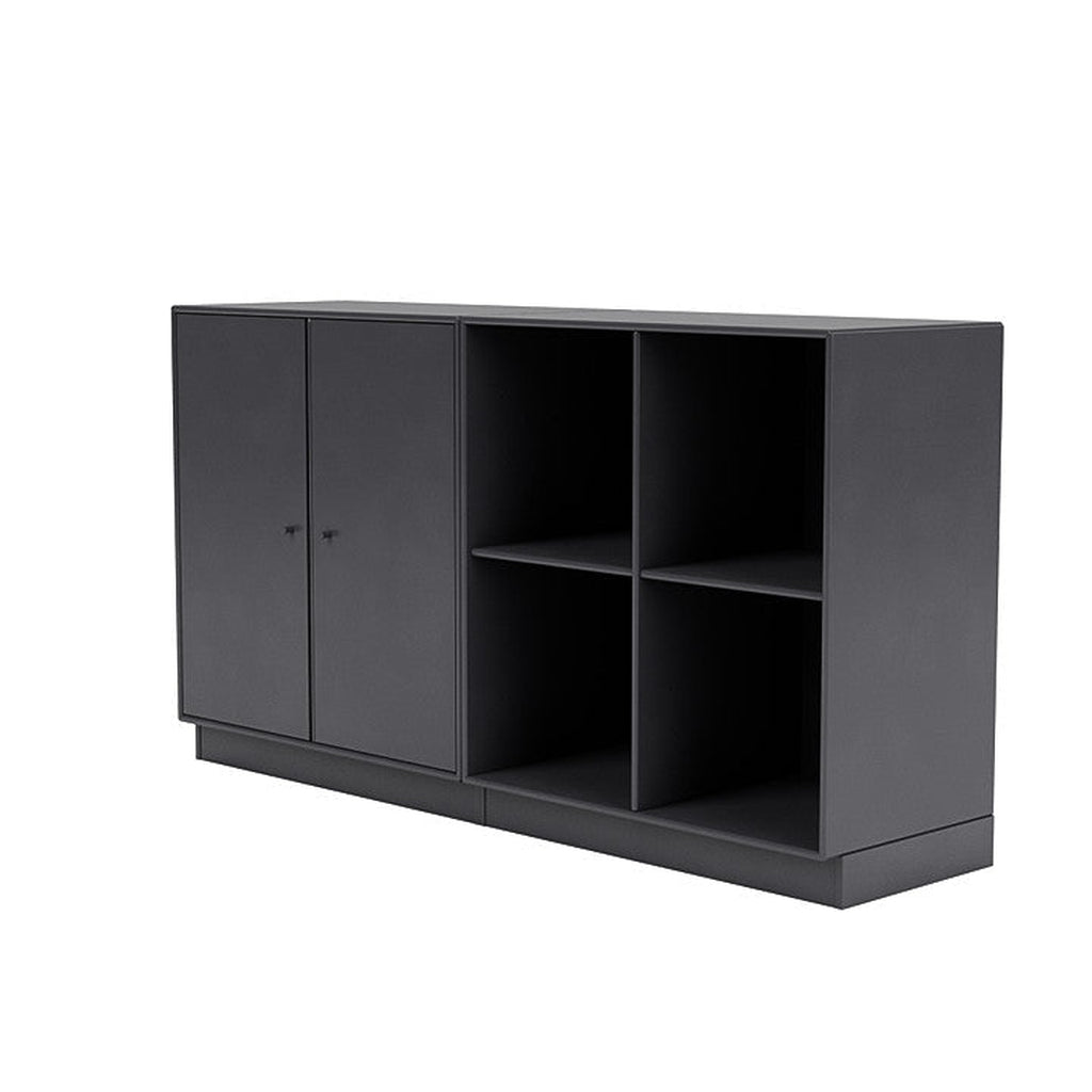 Montana Par Sideboard clásico con zócalo de 7 cm, negro de carbono