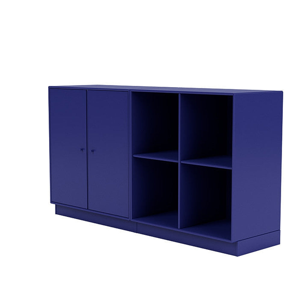 Montana -Paar klassisches Sideboard mit 7 cm Sockel, Monarchblau